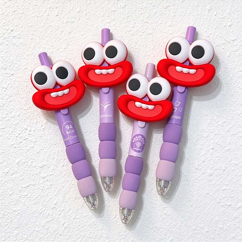 CouldNook Character Gel Pen - Expressive Topper And Segmented Grip