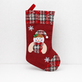 Burlap Snowman Sock