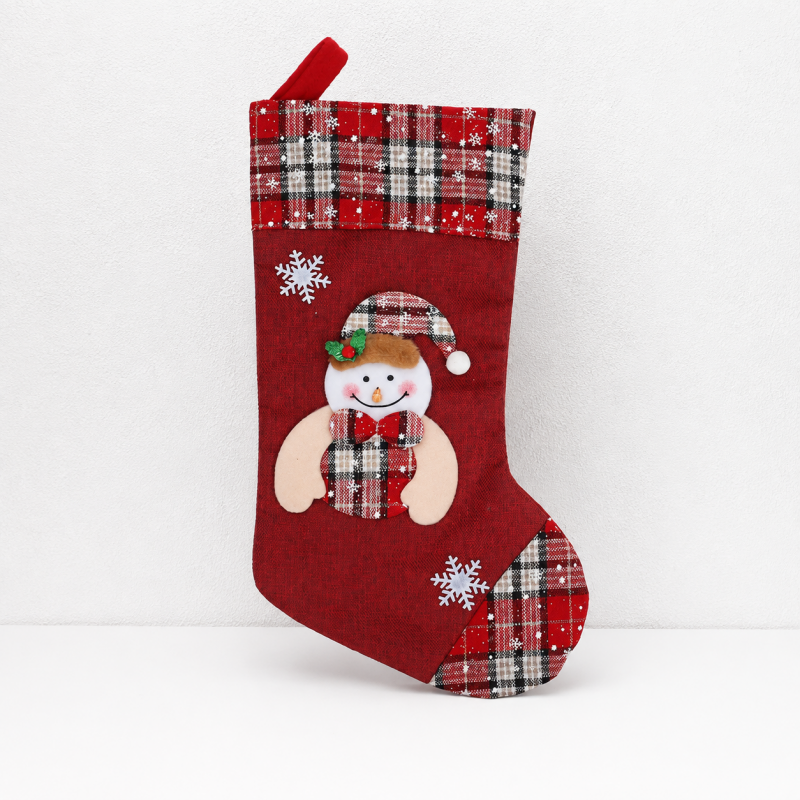 CouldNook Christmas Stocking - Character Motifs and Decorative Cuff Details