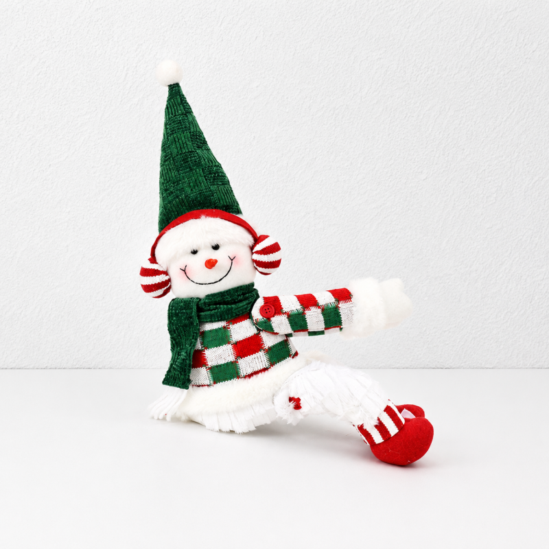 CouldNook Christmas Curtain Tieback Doll - Festive Outfits and Hugging Arms