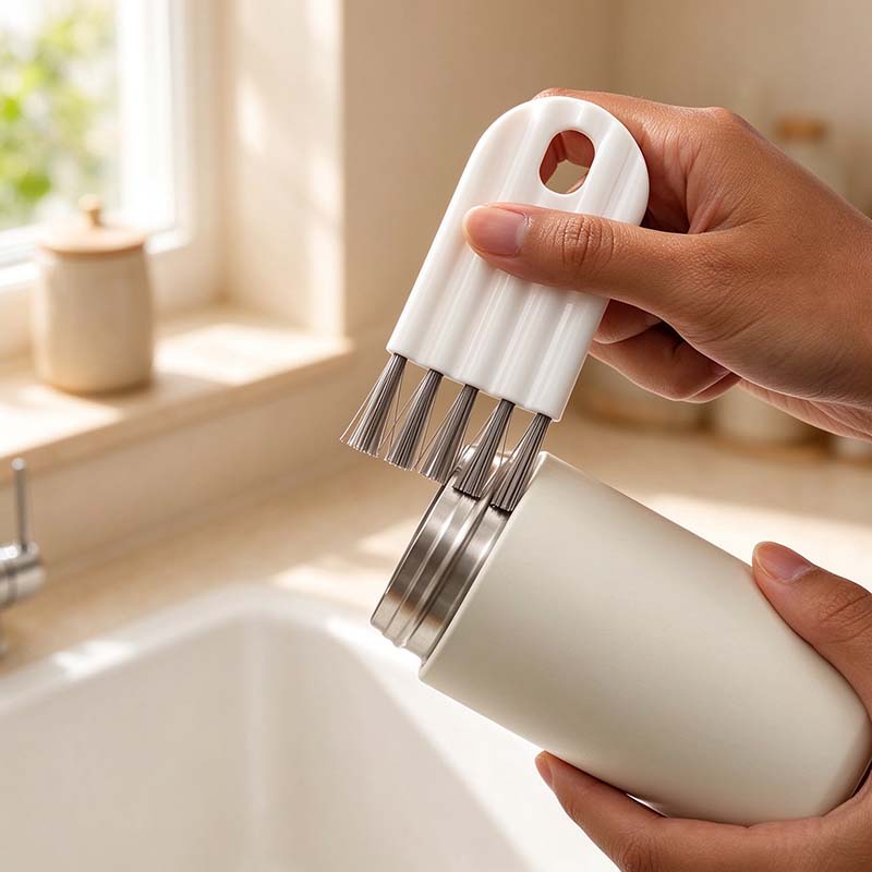 CouldNook Flexible Cup Groove Brush - Flat Ribbed Grip