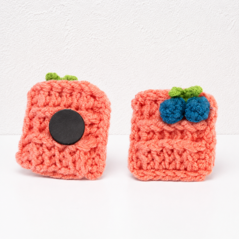 CouldNook Yarn Food Refrigerator Magnet - Assorted Snack Shapes
