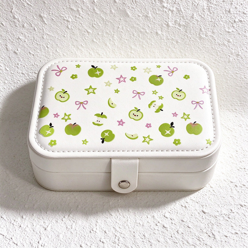 CouldNook Apple Print Jewelry Box - Snap Closure