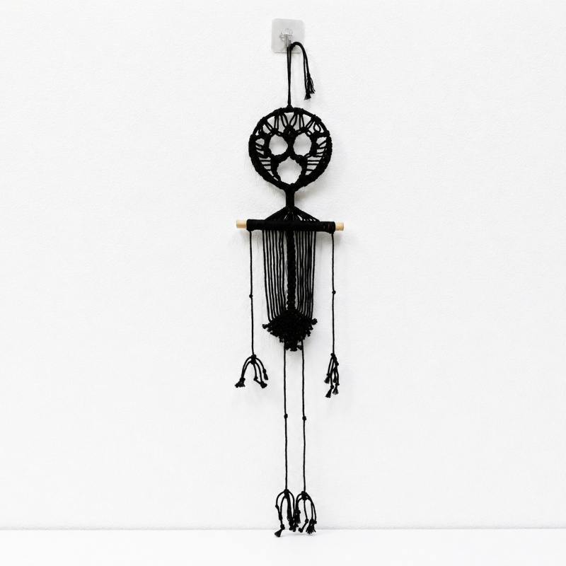 CouldNook Halloween Cotton Rope Wall Hanging - Fringed Character Designs