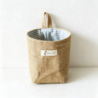 CloudNook Cotton Linen Hanging Storage Bag‑Wall Mount Organizer