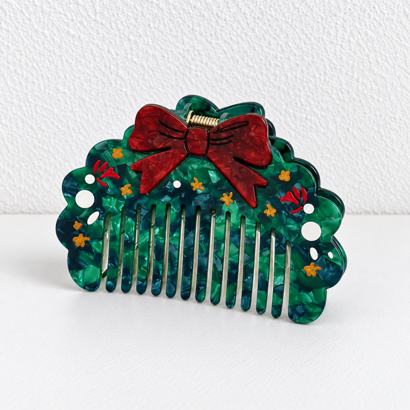 CouldNook Christmas Hair Comb - Festive Character Shapes