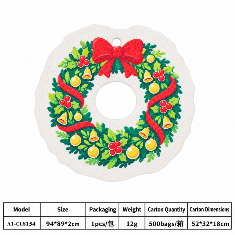Compressed Christmas Dishwashing Sponges That Expand When Wet