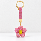 CouldNook Flower Keychain - Rhinestone Petals and Coordinating Decorative Strap