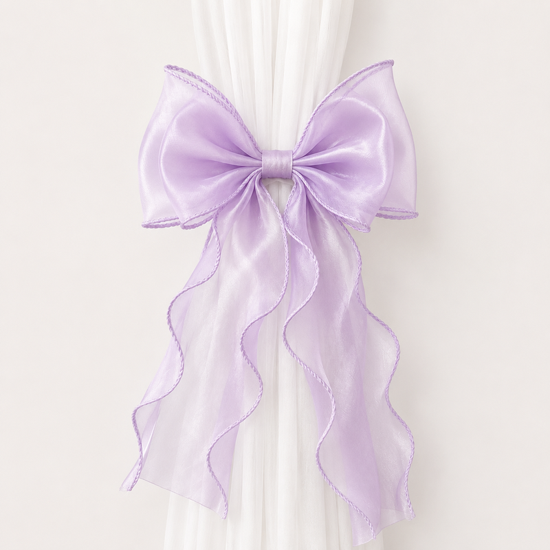 CouldNook Bow Curtain Tieback 2PCS Set - Window Styling Accent