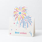 CouldNook Fireworks Greeting Card - Colorful Celebratory Wishes Design