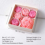 CouldNook Peony Scented Candle Set - Sculpted Floral Gift