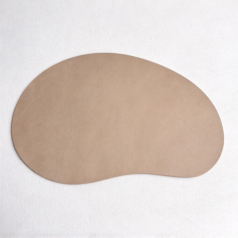 CouldNook Curved Placemat - Asymmetric Outline And Mottled Surface Finish