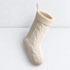 CouldNook Cable Knit Christmas Stocking - Ribbed Foldover Cuff