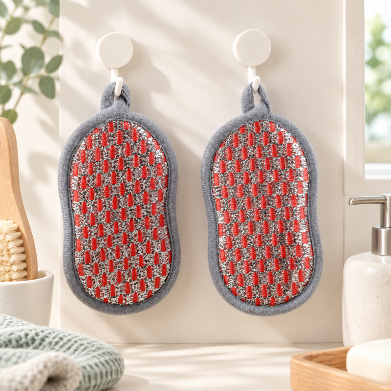 CouldNook Double Sided Dish Sponge - Curved Waist And Hanging Loop