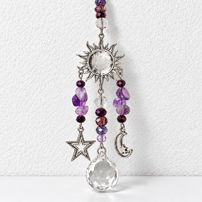 CouldNook Celestial Suncatcher - Sun Moon Star Charms