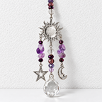 CouldNook Celestial Suncatcher - Sun Moon Star Charms