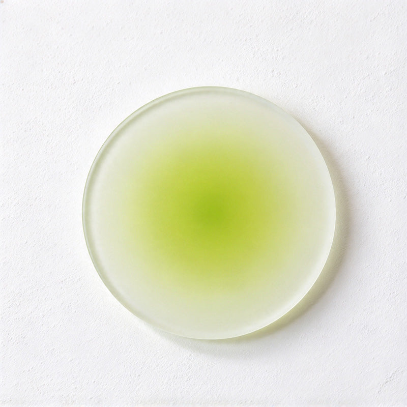 CouldNook Frosted Coaster - Soft Color Halo and Round Minimal Outline