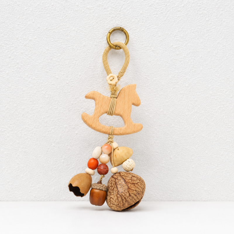 CouldNook Botanical Seed Bag Charm - Forest Nut Keychain
