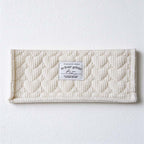 CouldNook Quilted Storage Basket - Ribbed Fabric and Stitched Heart Pattern