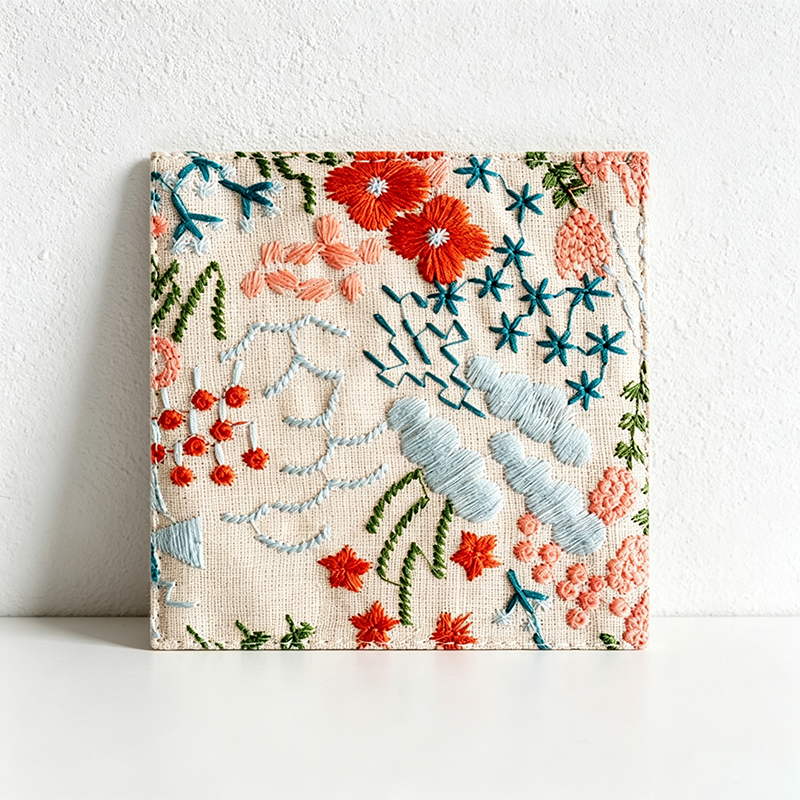 CouldNook Floral Drink Coaster - Warm Table Accent
