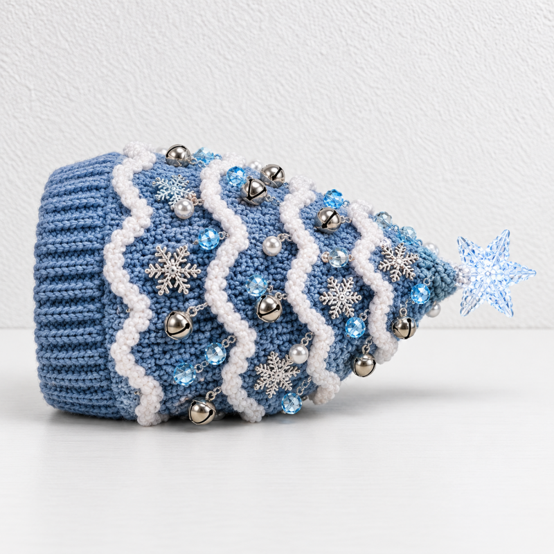 CouldNook Christmas Tree Crochet Hat Material Kit - Layered Branches