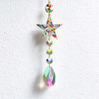 CouldNook Jeweled Motif Suncatcher - Colorful Outline And Faceted Hanging Drop