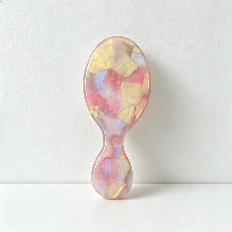 CouldNook Patterned Oval Hair Brush - Handheld Grip Profile
