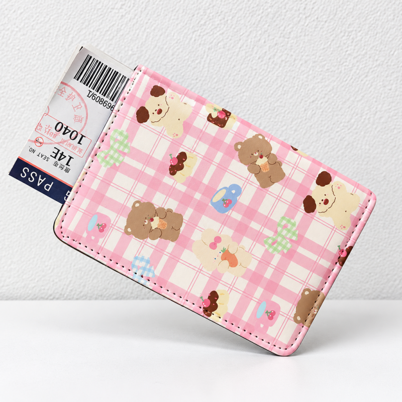 CouldNook Printed Passport Cover - Playful Motifs and Stitched Folding Edges