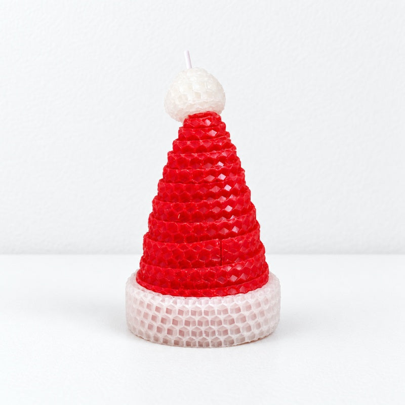 CouldNook Knitted Look Christmas Candle - Tree Hat Collection
