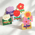 CouldNook Greeting Card - Bold Flower Or Cowboy Character Illustrations