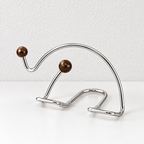 Elephant Phone Stand - Curved Metal Outline and Bead