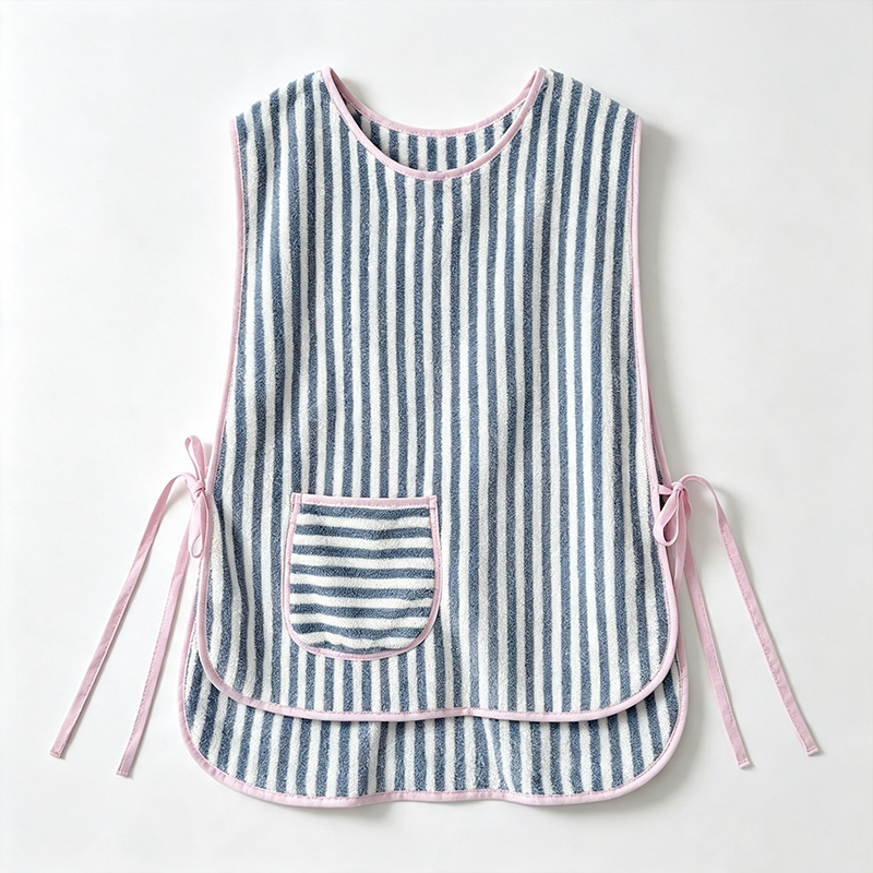 CouldNook Striped Smock Apron - Easy Slipover Kitchen Tunic