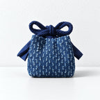 CouldNook Tea Ware Storage Pouch - Blue Drawstring Closure