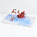 CouldNook Christmas Pop Up Greeting Card - Dimensional Holiday Scenes