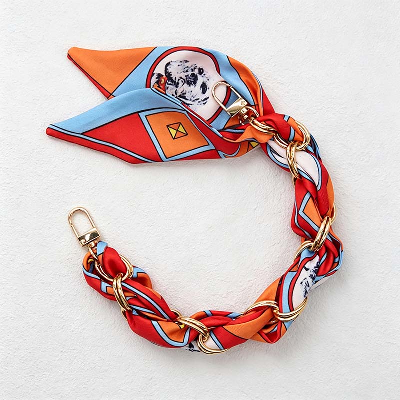 CouldNook Botanical Scarf Phone Wrist Strap - Upscale Anti‑Drop Lanyard