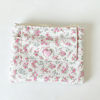 CouldNook Floral Mini Zip Organizer Bag - Practical Room Accent