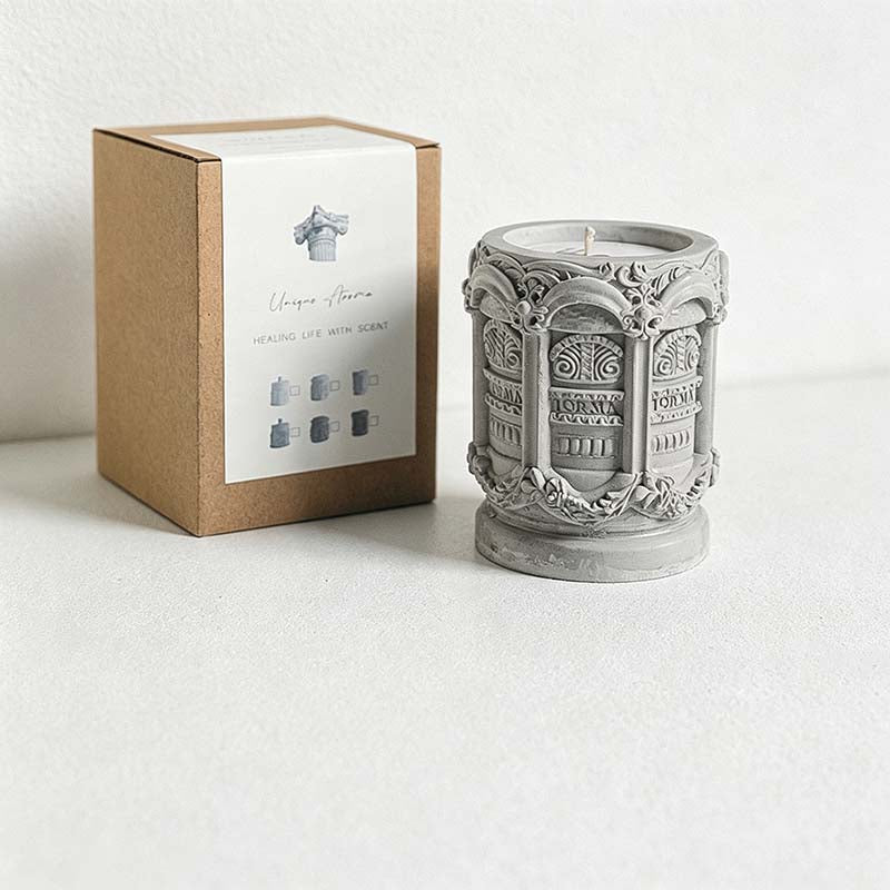 CouldNook Relief Vessel Scented Candle - Architectural And Angel Inspired Details