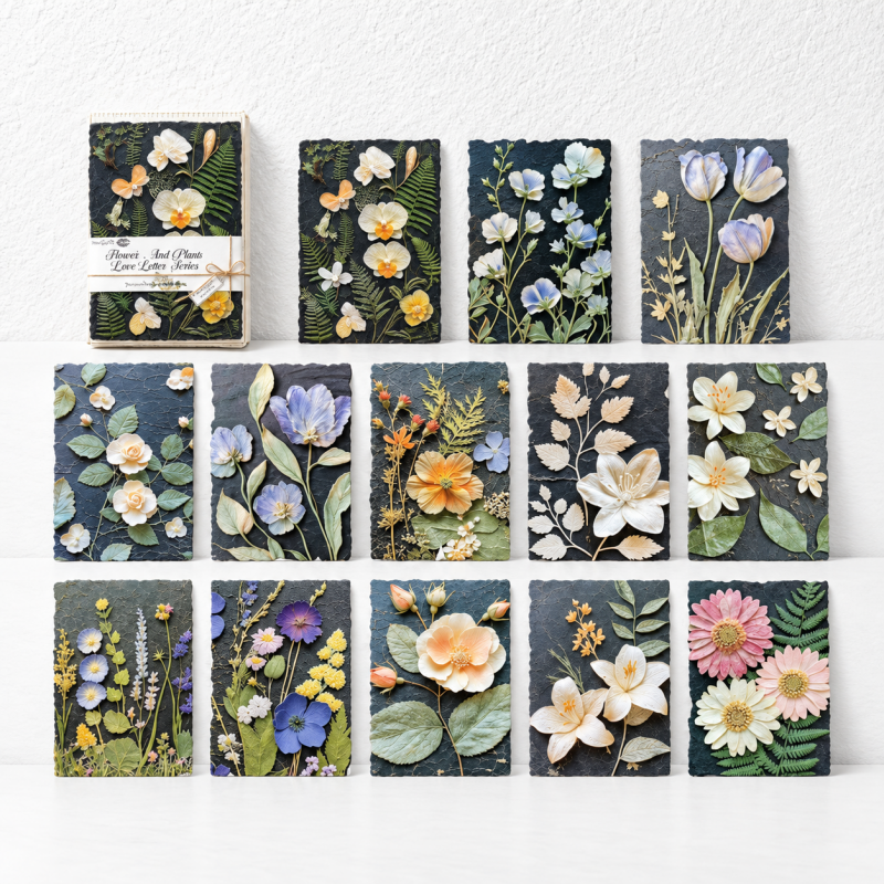 CouldNook Embossed Botanical Paper - Six Floral Color Stories