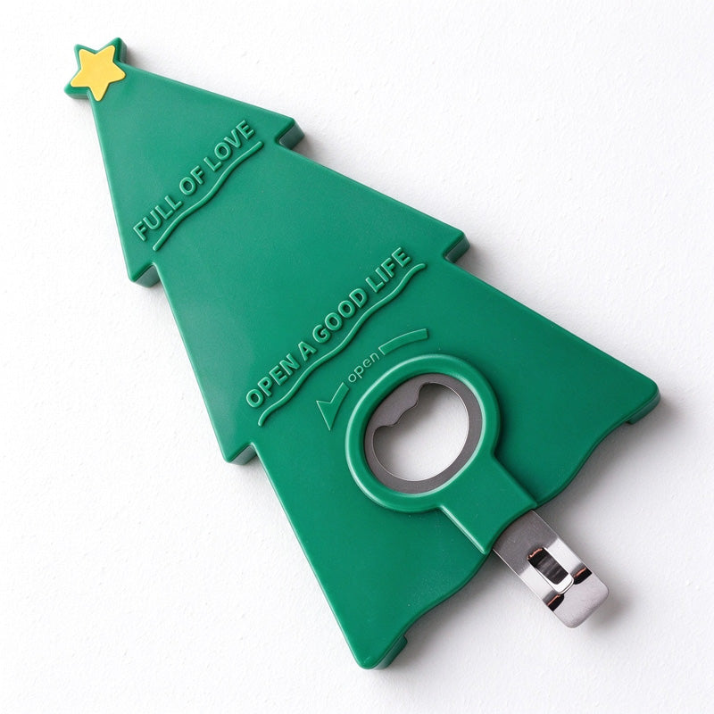 Magnetic Tree Jar and Bottle Opener with Gripping Channel