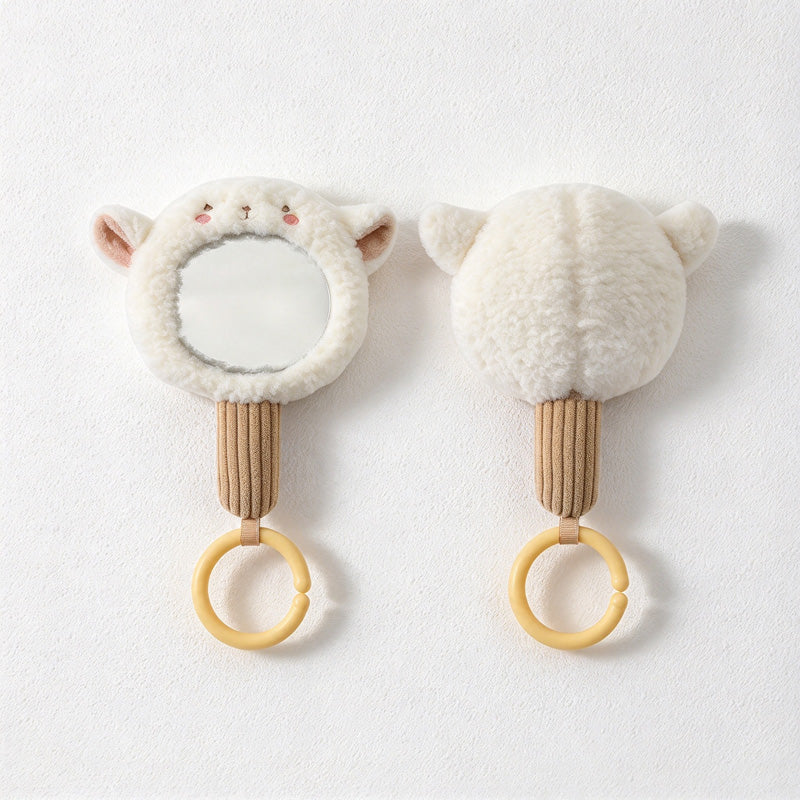 CouldNook Animal Handheld Mirror - Fabric Frame and Removable Bottom Ring