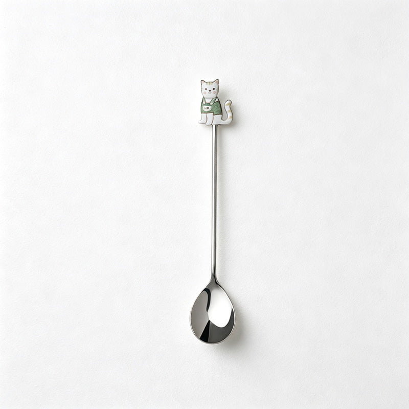 CouldNook Stainless Steel Serving Spoon - Sculpted Small Scale Design