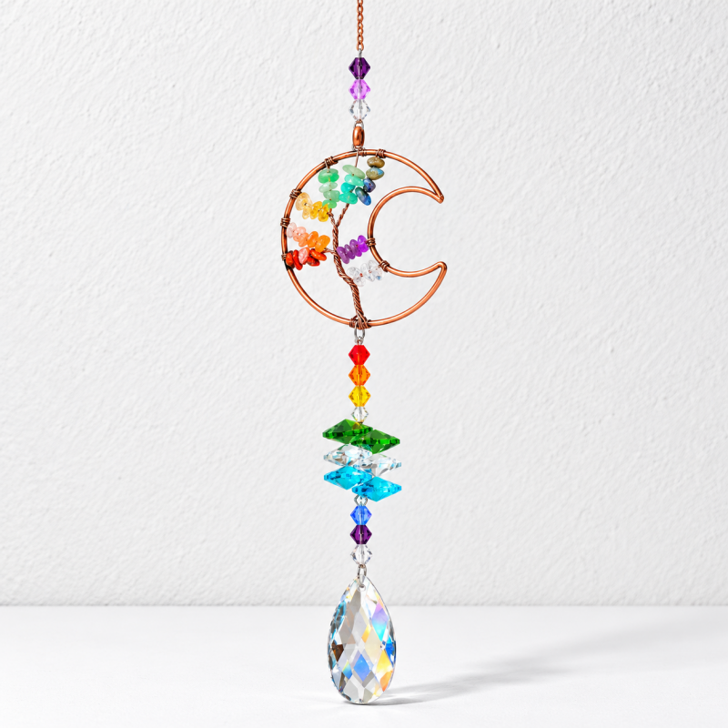 Tree of Life Hanging Glass Suncatcher