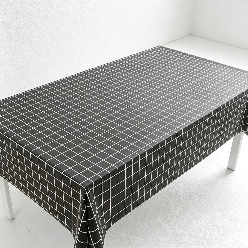 CouldNook Checked Tablecloth - Easy Wipe Dining Table Cover