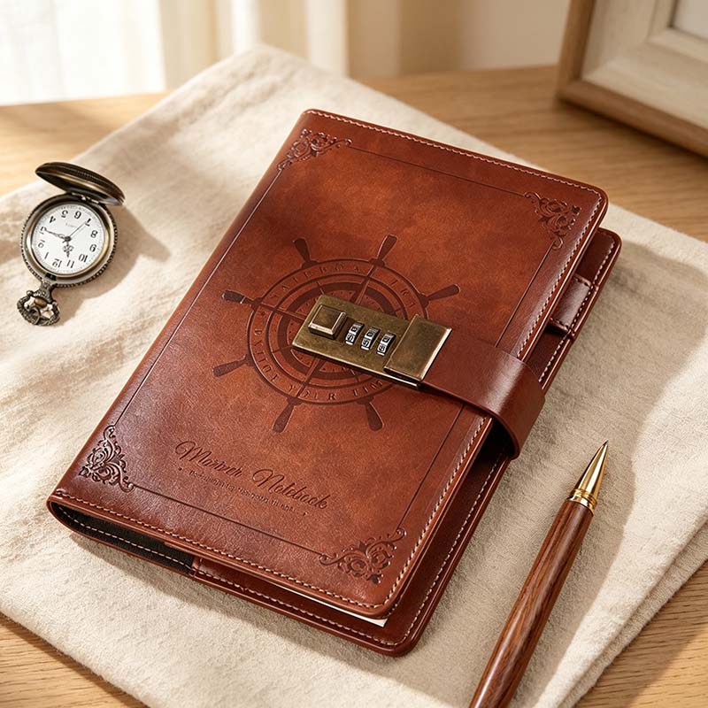 CouldNook B6 Rose Locking Journal - Gift Box Set