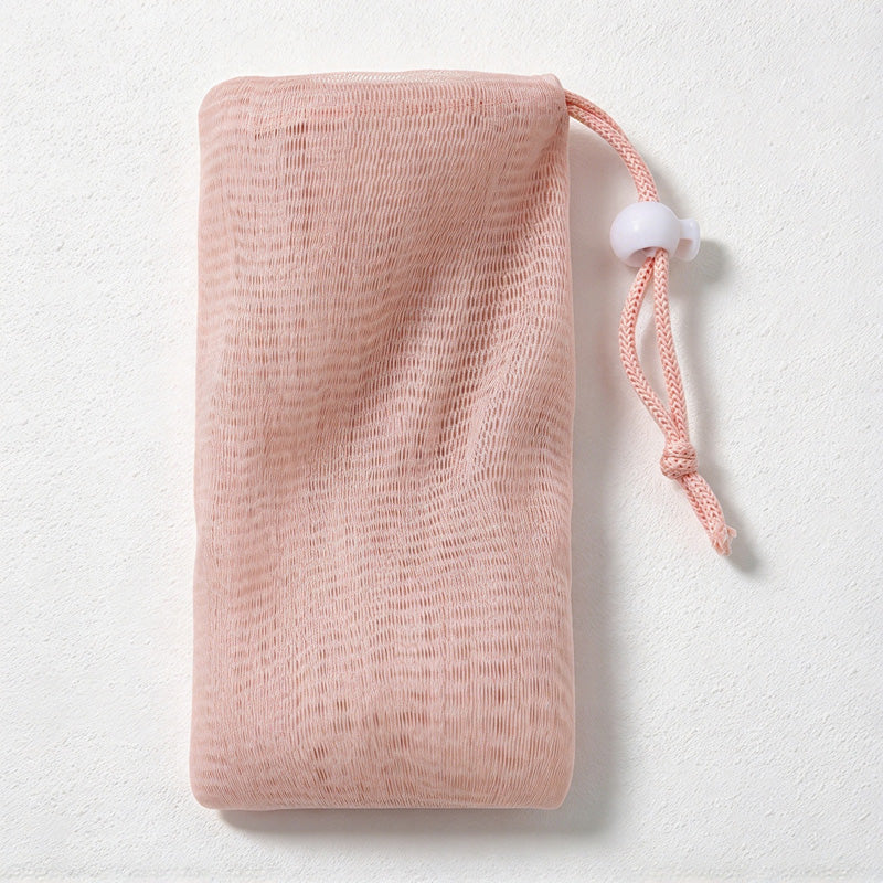 CouldNook Drawstring Foaming Net - Layered Mesh Pouch and Sliding Cord Lock