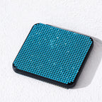 Rhinestone Folding Compact Mirror with Dual Reflective Panels
