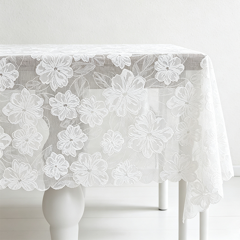 CouldNook Lace Edge Tablecloth - Warm Dining Accent
