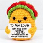 CouldNook Crocheted Character Doll - Textured Shapes And Little Message Cards