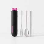 CouldNook Portable Cutlery Set - Spoon Fork Chopsticks and Tube Case