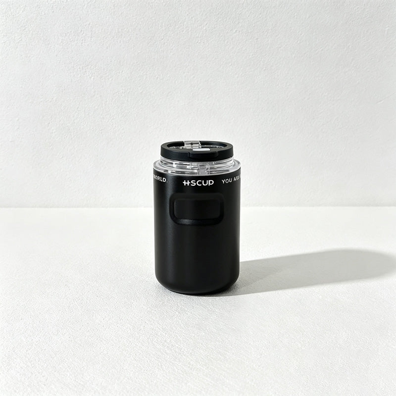 CouldNook Insulated Coffee Cup - Dual Drinking Lid and Side Carry Cord